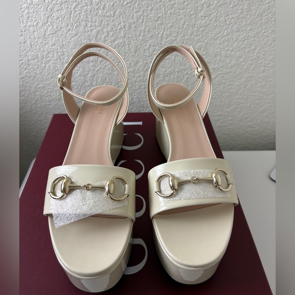 Gucci Lady Horsebit Platform Sandal 39.5 - Picture 3 of 9